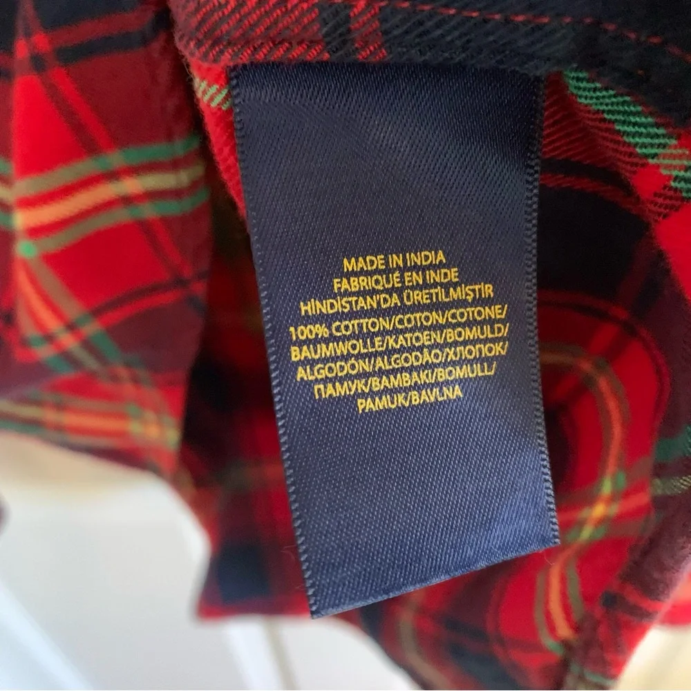 Polo‎ Ralph Lauren Youth Red Plaid Shirt Size XL (18-20)
